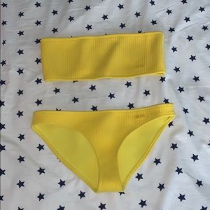 Triangl strapless bathing suit